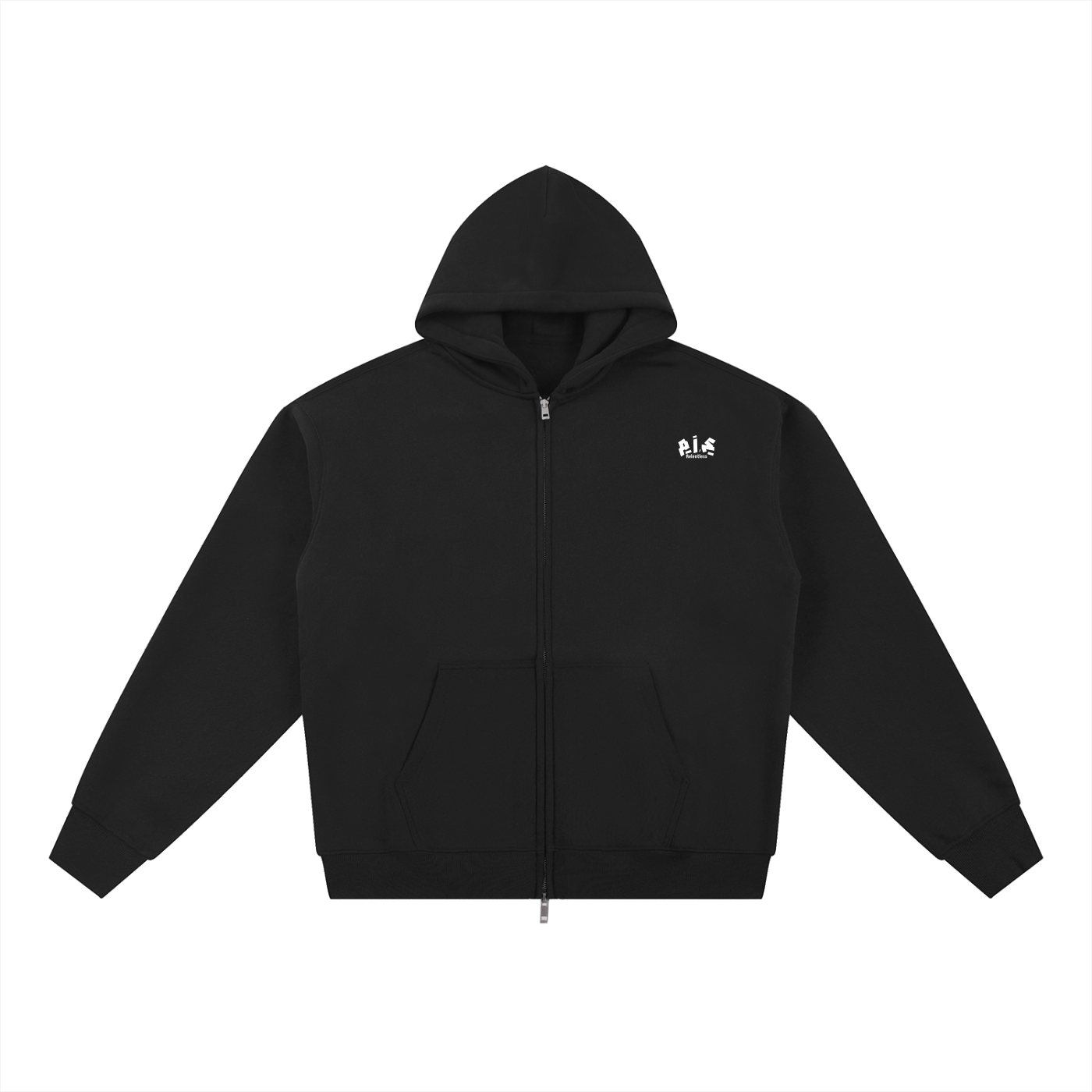 BLACK DOUBLE ZIP JACKET