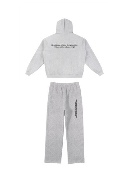 FLOWER GREY TRACKSUIT